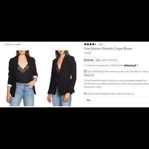 Nordstrom 1 State Blazer- Size 8